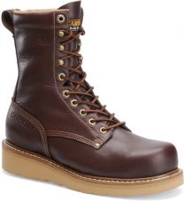 CAROLINA Men's 8" Amp High Soft Toe Wedge Work Boot Red-Brown - CA8049