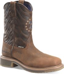 CAROLINA Men's 10" Pipeline Wellington Composite Toe Waterproof Square Toe Roper Work Boot Brown - CA8541