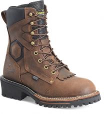 CAROLINA Men's 8" Pitstop Waterproof SR EH Composite Toe Logger Boot Brown - CA8544
