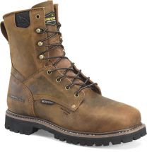 CAROLINA Men's 8" Judge Composite Toe Waterproof Work Boot Brown Crazy Horse - CA8621