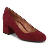 Vionic Women's Carmel Pump Oatmeal Syrah Suede - I7869LB604