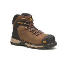 CATERPILLAR WORK Men's Excavator Superlite Composite Toe Waterproof Insulated Work Boot Dark Brown - P91322