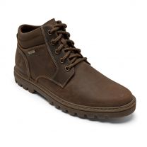 Rockport Men's Weather Or Not Plain Toe Waterproof Boot New Tan Leather/Suede - CI6148
