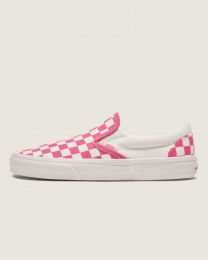 VANS Kids' Classic Slip-On Checkerboard Shoe Honeysuckle Pink/White -  VN000CYGCHL