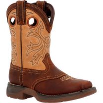 Durango Unisex Little Kids' 8" Lil' Rebel™ by Durango Western Boot Brown/Tan - DBT0240C