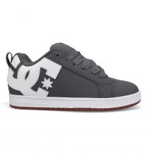 DC Shoes Men's Court Graffik Skate Shoe Grey/White - DC01661065-GRYWHT