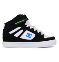 DC Kid's Pure Hi Top Ev Skate Shoes Black/Blue/White - DC01795065-BKBLWH