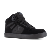 DC Work Crew Men's Pure Work High Top Composite Toe ESD Work Shoe Black/Grey/Blue - DC60206