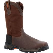 DURANGO WORK Men's 11" Ranger XP™ Steel Toe Waterproof Western Work Boot Espresso/Bark - DDB0458