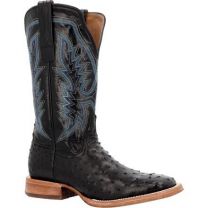 Durango Men's 13" PRCA Collection Full-Quill Ostrich Western Boot Midnight - DDB0469
