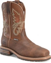 Double-H Boots Men's 10" Carson Composite Toe EH Waterproof Western Work Boot Cashew/Chestnut - DH4161