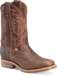 Double-H Boots Men's 11" Cody Soft Toe EH Western USA Union Built Work Boot Walnut/Dark Beige - DH4667