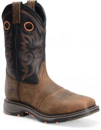 Double-H Boots Isaac Men's 12" Workflex Wide Square Composite Toe Roper Work Boot Dark Beige - DH5130