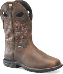 Double-H Boots Men's 11" Redeemer Composite Toe Waterproof Metatarsal Guard Non-Metallic Roper Work Boot Brown - DH5379