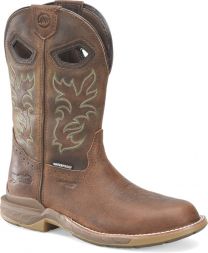 Double-H Boots Men's Apparition 11” Waterproof Composite Toe Roper Non-Metallic Work Boot Brown - DH5383