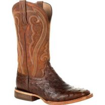 Durango Premium Exotics Women's Full-Quill Ostrich Antiqued Saddle Western Boot