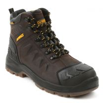 DEWALT Men's Hadley Steel Toe Waterproof Work Boot Brown Crazy Horse - DXWP10051-BCH