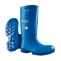 DUNLOP 16" FoodPro Purofort Multigrip Steel Toe Waterproof Pull On Work Boot Blue/Blue - 5163155