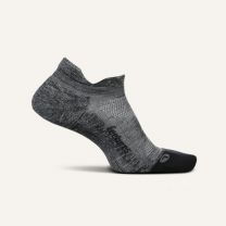 Feetures Unisex Elite Light Cushion No Show Tab Socks Grey - E50160