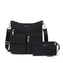 Baggallini Modern Everywhere Slim Crossbody Bag Black - ETB716-B0001