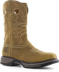 FRYE Supply Men's 10" Western Waterproof Steel Toe Work Boot Tan - FR40103