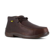 FRYE Supply Men's Safety-Crafted Utility Moc Composite Toe EH Work Boot Dark Brown - FR40701