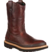 GEORGIA BOOT Men's 11" Georgia Giant Wellington Steel Toe Pull-On Work Boot Soggy Brown - G4374