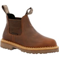 GEORGIA BOOT Women's 5" Georgia Giant Revamp Soft Toe Chelsea Work Boot Brown - GB0043