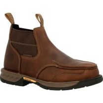 GEORGIA BOOT Men's 5" Athens 360 Steel Toe Waterproof Chelsea Work Boot Brown - GB00440