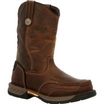 GEORGIA BOOT Men's 11" Athens 360 Soft Toe Waterproof Pull-On Work Boot Brown - GB00441