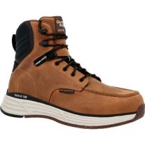 GEORGIA BOOT Men's 6" DuraBlend Sport Nano Composite Toe Waterproof Work Boot Brown - GB00624