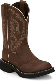 Justin Women's 11" Inji Round Toe Western Boot Aged Bark - GY9909