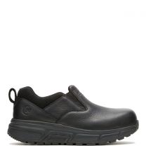 HYTEST Men's Footrests EnergyBound Nano Composite Toe Slip-On Work Shoe Black - K10100