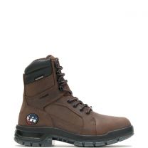 HYTEST Men's 8" Admiral Waterproof Metatarsal Guard Steel Toe Work Boot Brown - K44511