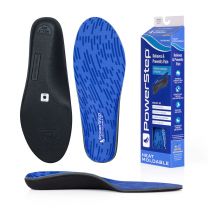 PowerStep Unisex Heat Moldable Insoles Personalized Arch Support Orthotic Blue (1 pair) - 5315-01