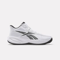 Reebok Unisex Press Basketball Shoe White/Core Black/Barely Grey - 100246833