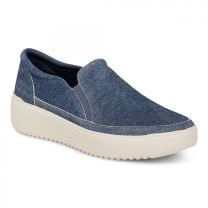 Vionic Women's Kearny Platform Slip-On Sneaker Denim Blue Suede - I8680L5401