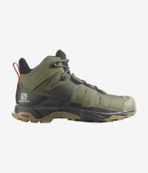 Salomon Men's X Ultra 4 Mid GORE-TEX Hiking Shoe Deep Lichen Green/Peat/Kelp - L41739800