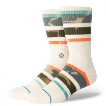 Stance Men's Brong Crew Socks Vintage White - M556C20BRO-VWH