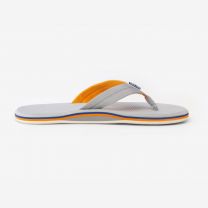 Hari Mari Men's Dunes Memory Foam Arch Support Flip Flops Light Gray - 1061-203