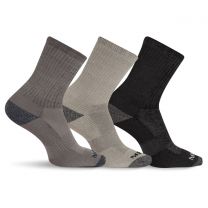 Merrell Unisex Core Wool Blend Crew Socks Charcoal Heather (3 pairs) - MEA33507C3B2001-CHARH