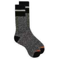 Merrell Unisex Striped Fair Isle Brushed Crew Socks Black (1 pair) - MEA33615C1B4001-BLACK