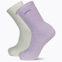 Merrell Unisex Cozy Aftersport Crew Socks Purple Assorted (2 pairs) -MEA33773C2B2001-PUR01