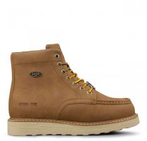 Lugz Work Men's Monterey Steel Toe Work Boot Dark Cashew/Cream - MMONTESTD-2255