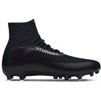 Under Armour Men's UA Highlight 2 MC Knit Football Cleats Black/Black/Metallic Steel - 3027304-001