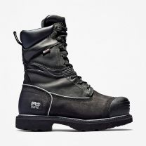 Timberland PRO Men's 10" Gravel Pit Steel Toe Internal Metatarsal Guard Waterproof Work Boot Black - TB153531001