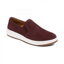 Aetrex Women's Kenzie Slip-On Comfort Sneaker Burgundy Croc - PC119W