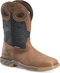 Phantom Rider Men’s 11” Serpentine Composite Toe Waterproof Roper Work Boot Brown - PH5007