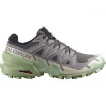 Salomon Women's Speedcross 6 Trail Running Shoes Castlerock/Vanilla Ice/Smoke Green - L47582000