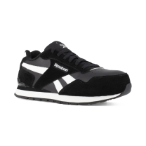 Reebok Work Men's Harmon Composite Toe ESD Classic Sneaker Work Shoe Black/White - RB1982